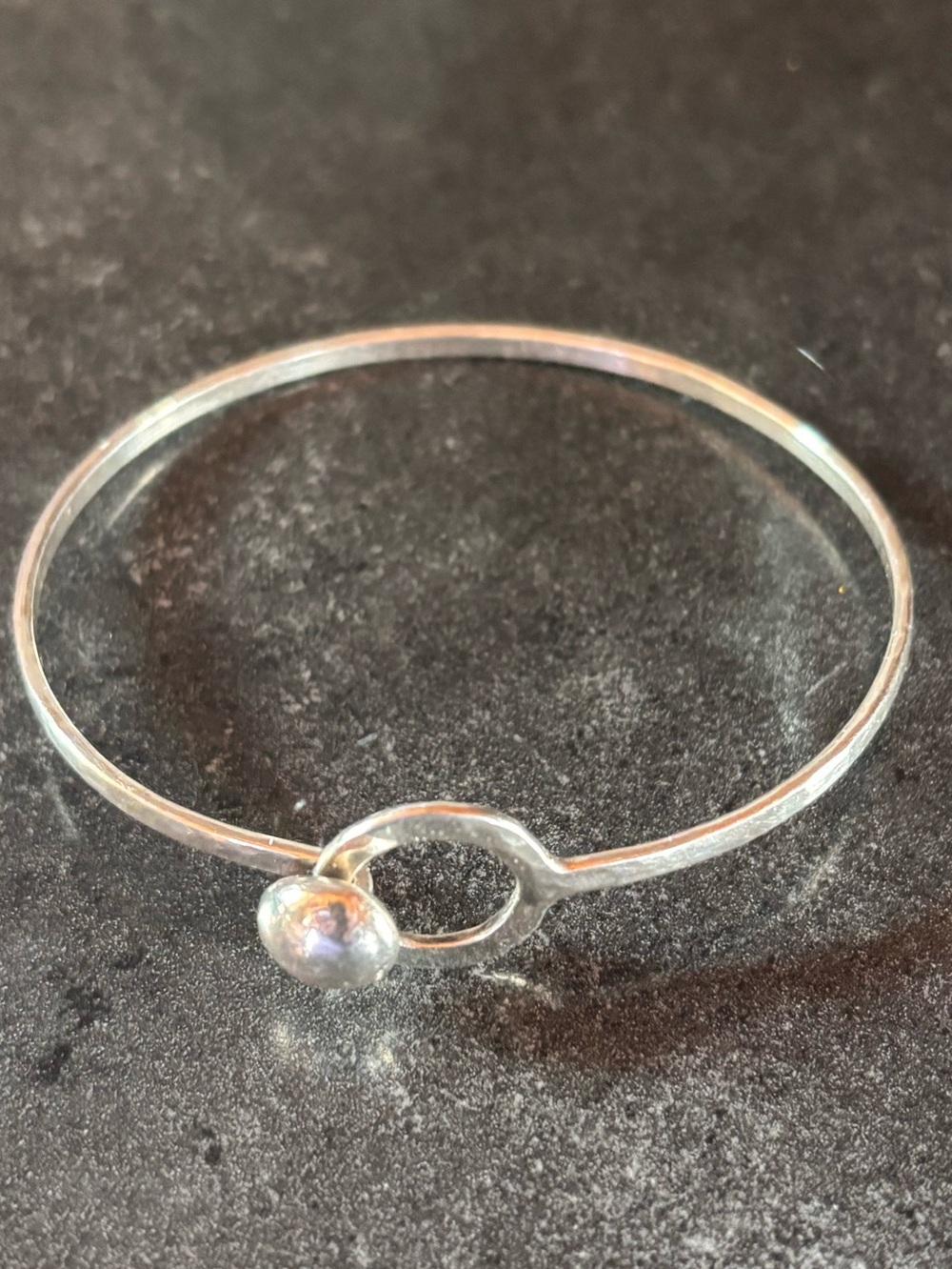 Sterling Silver Button Bracelet